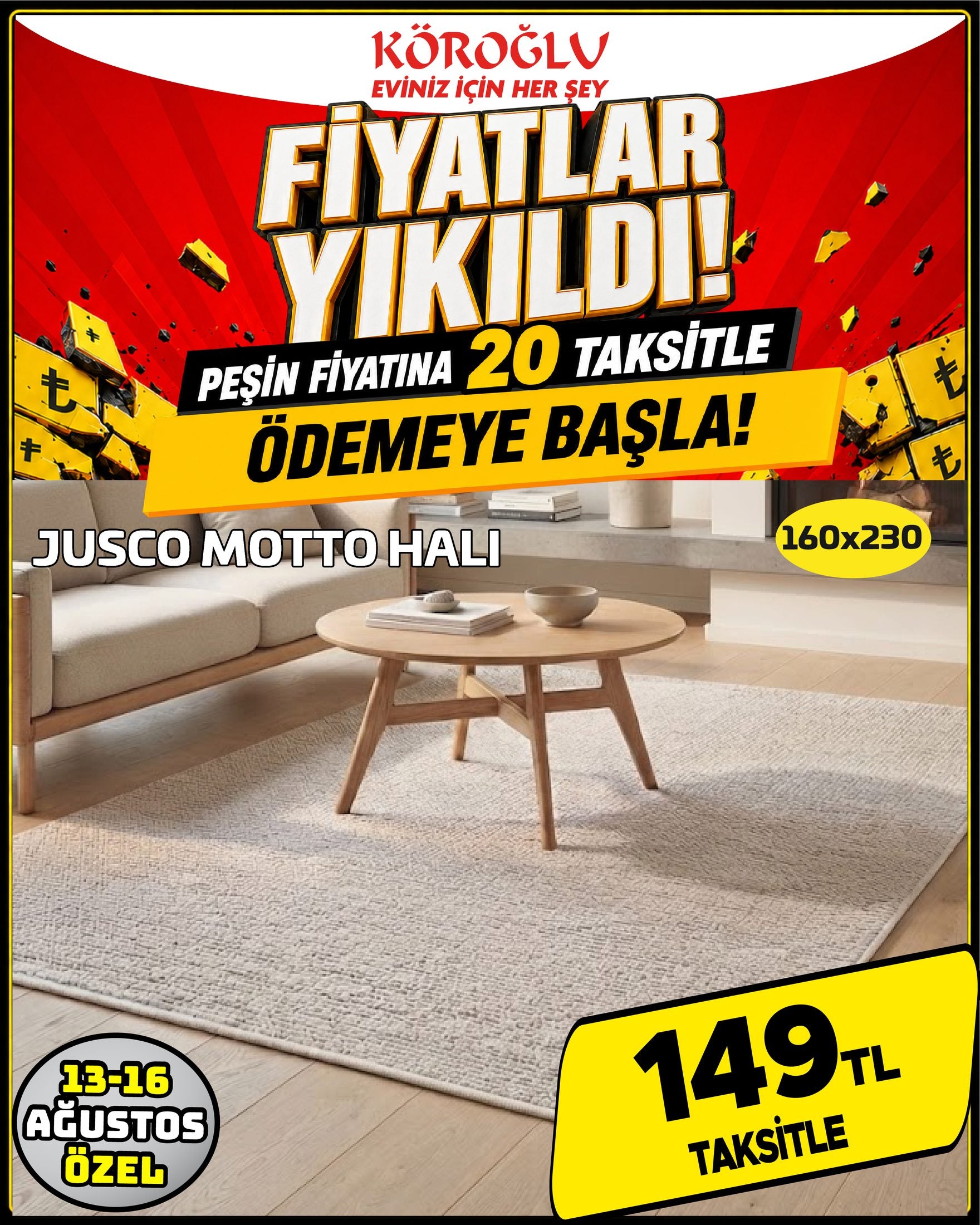 Jusco Motto Halı 160x230 Main image