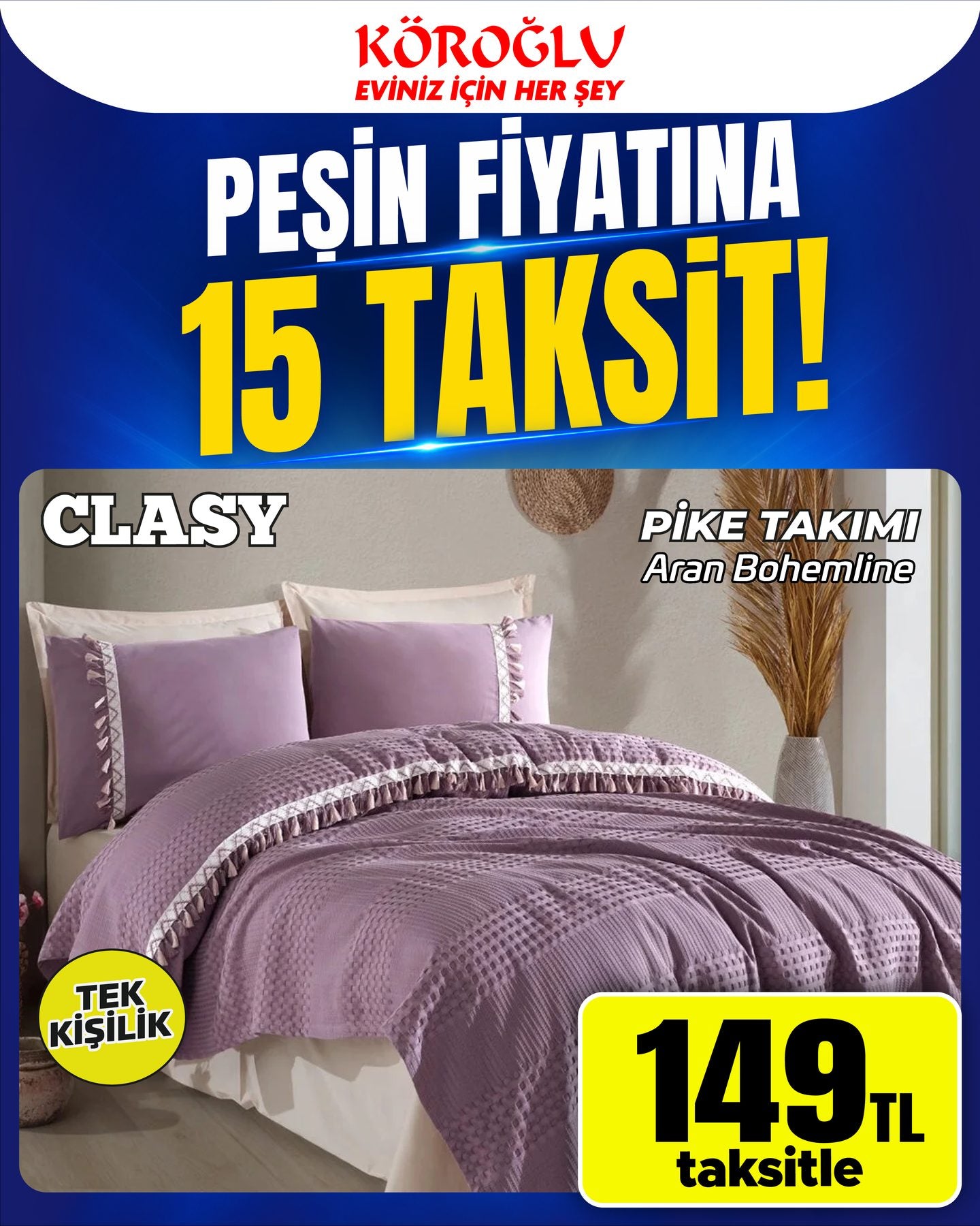 Clasy Pike Takımı Bohemline Tek Kişilik