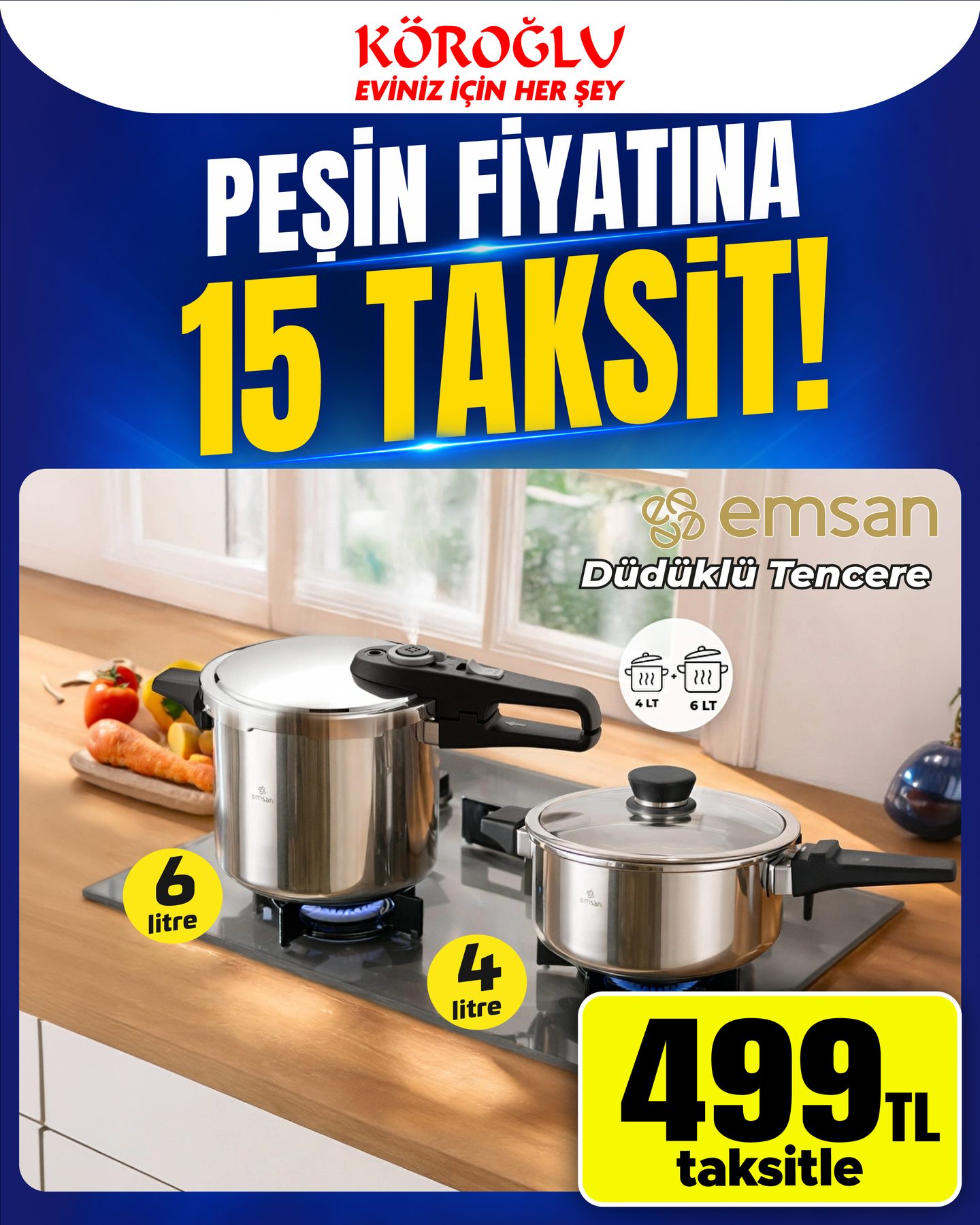 Emsan Düdüklü Tencere Seti