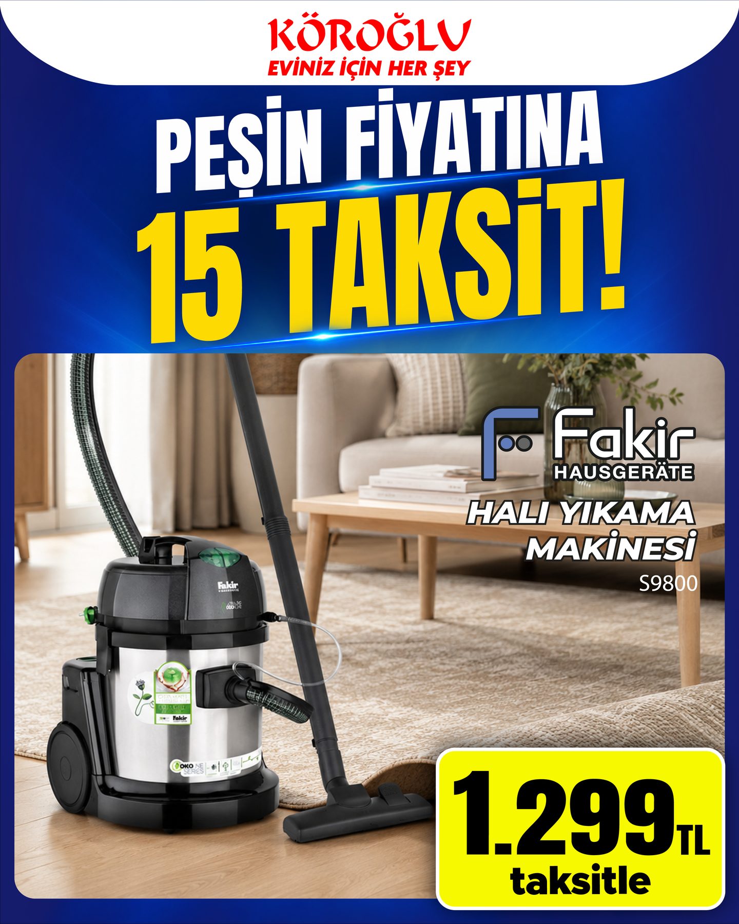 Fakir Halı Yıkama Makinesi S9800