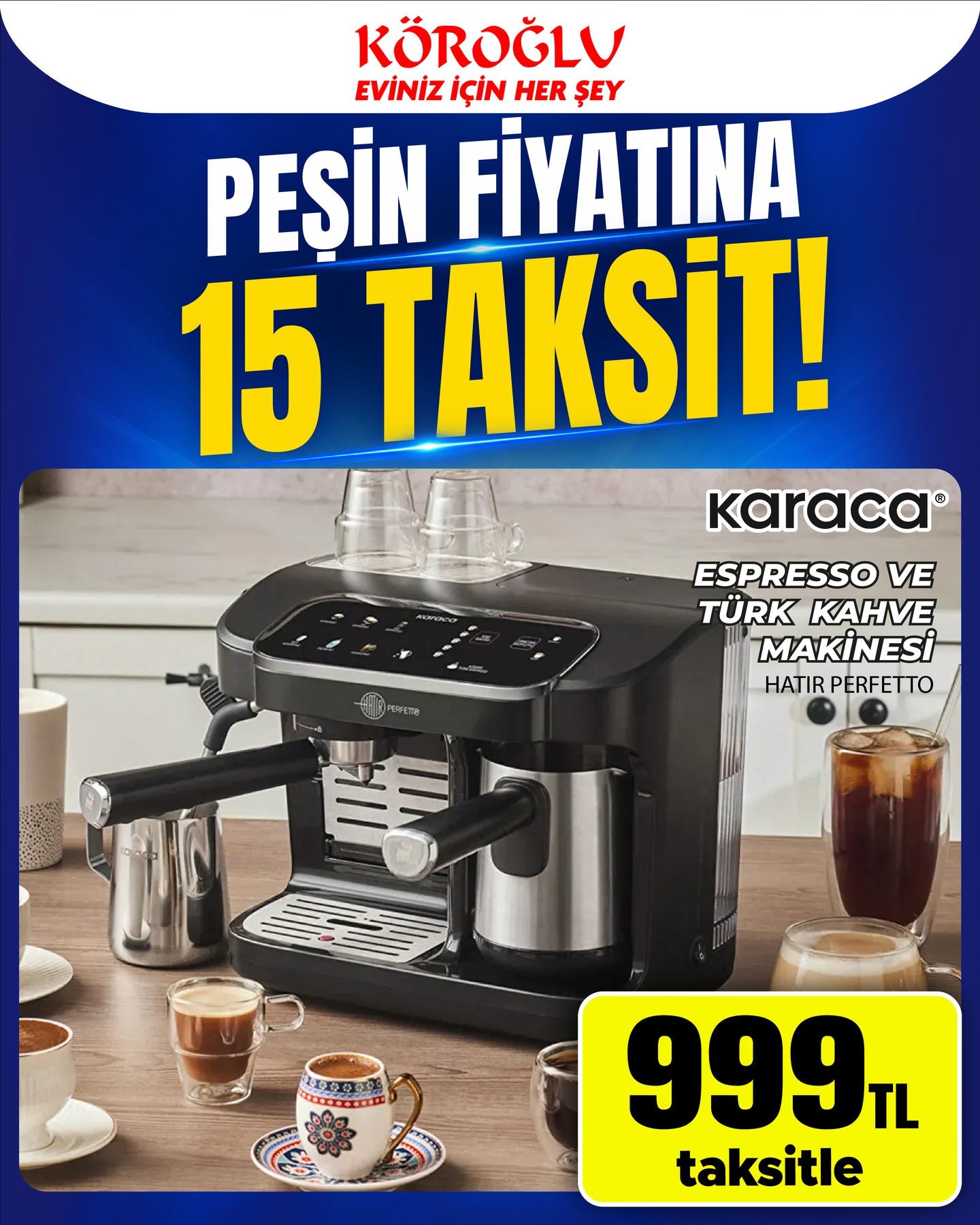 Karaca Espresso Kahve Makinesi Hatır Hups