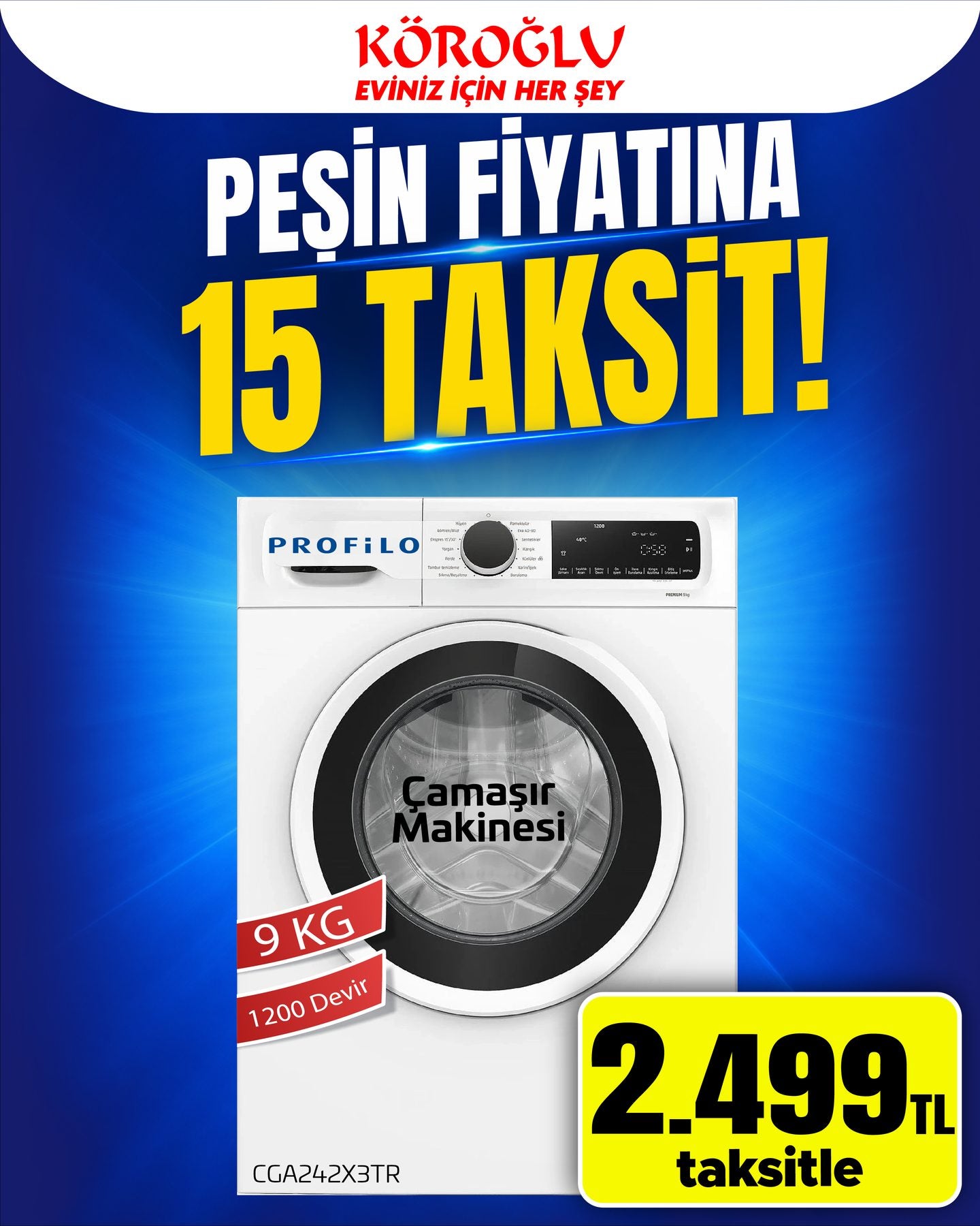 Profilo Çamaşır Makinesi 9 Kg Main image