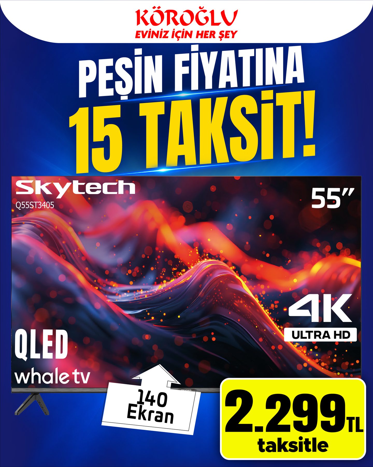 Skytech 55 İnç QLED TV