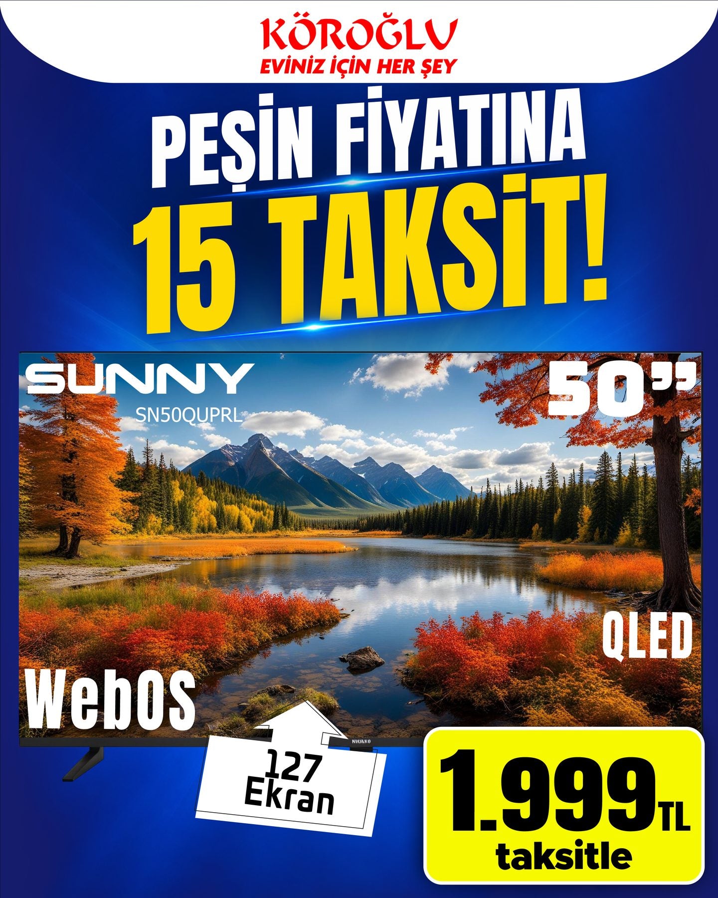Sunny 50 İnç QLED TV