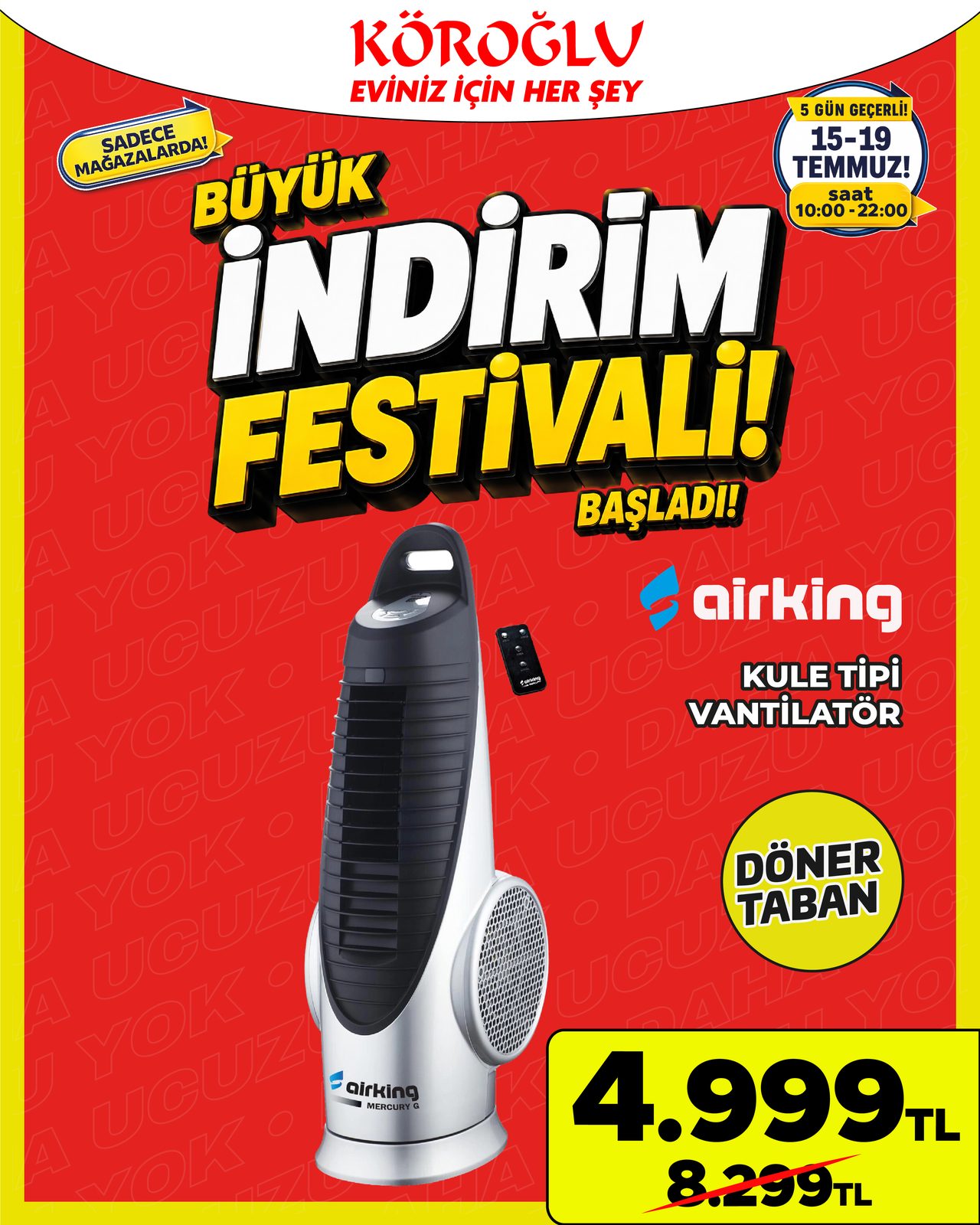 Airking Kule Tipi Vantilatör Main image