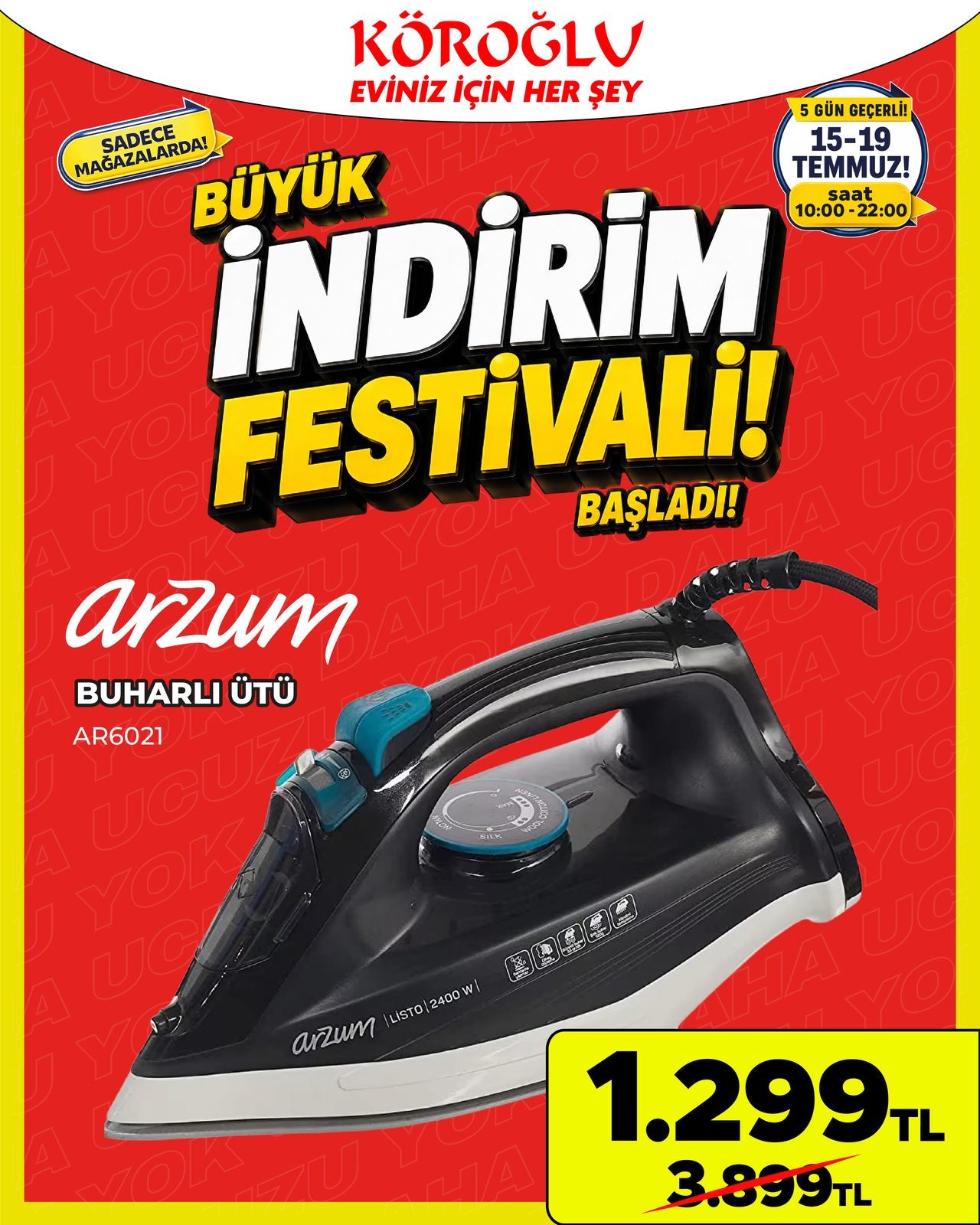 Arzum Buharlı Ütü Main image