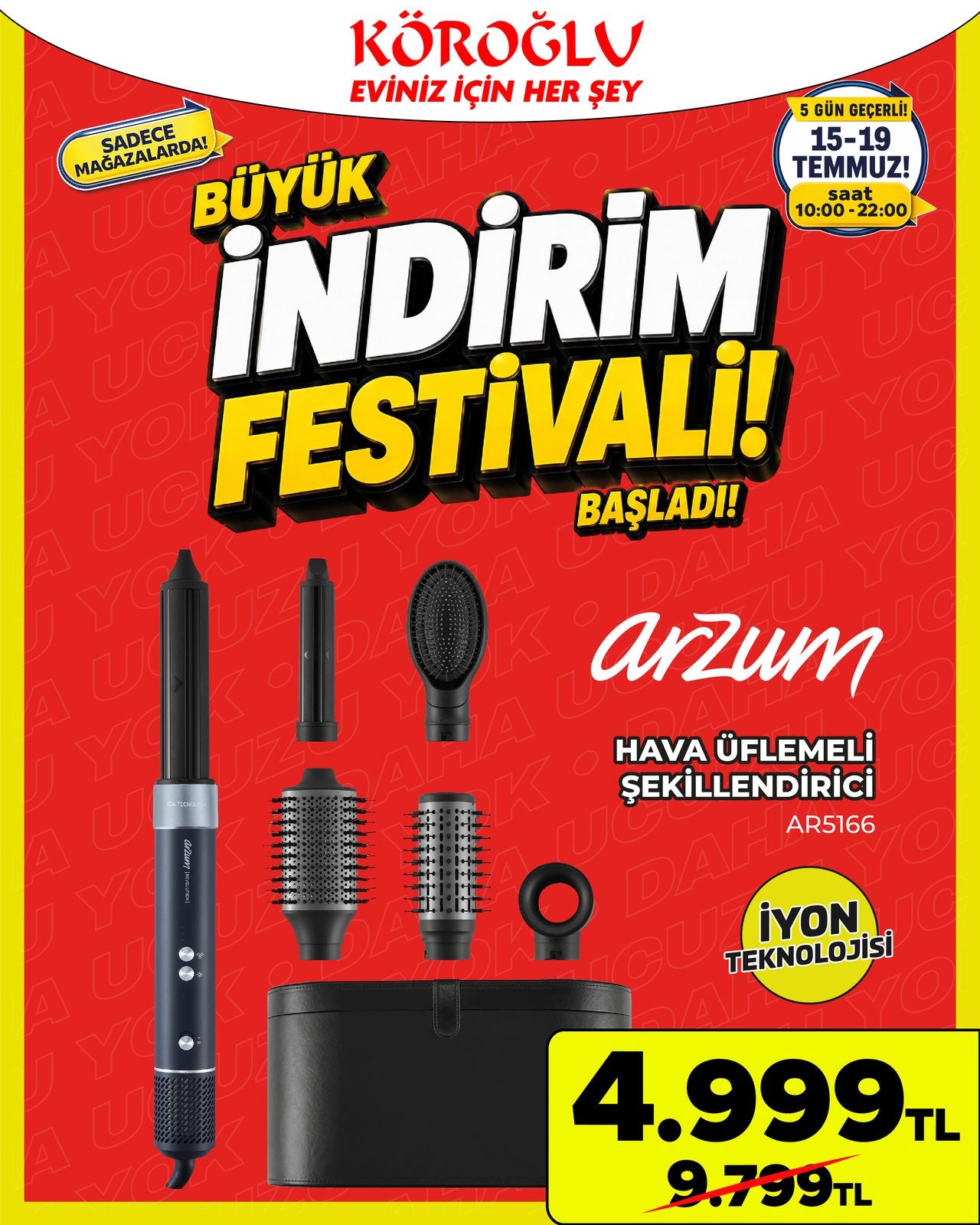 Arzum Hava Üflemeli Şekillendirici