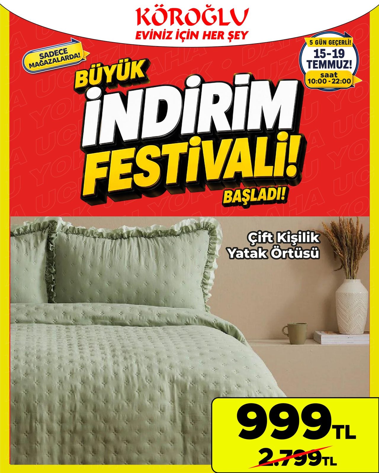 Çift Kişilik Yatak Örtüsü