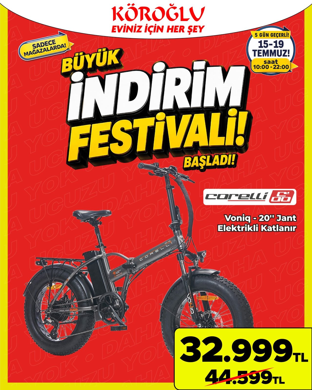 Corelli Vona Elektrikli Katlanır Bisiklet