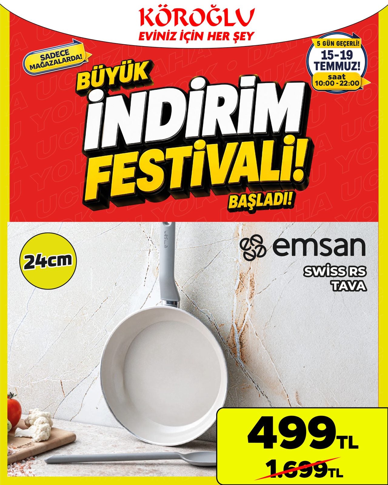 Emsan 24 Cm Tava