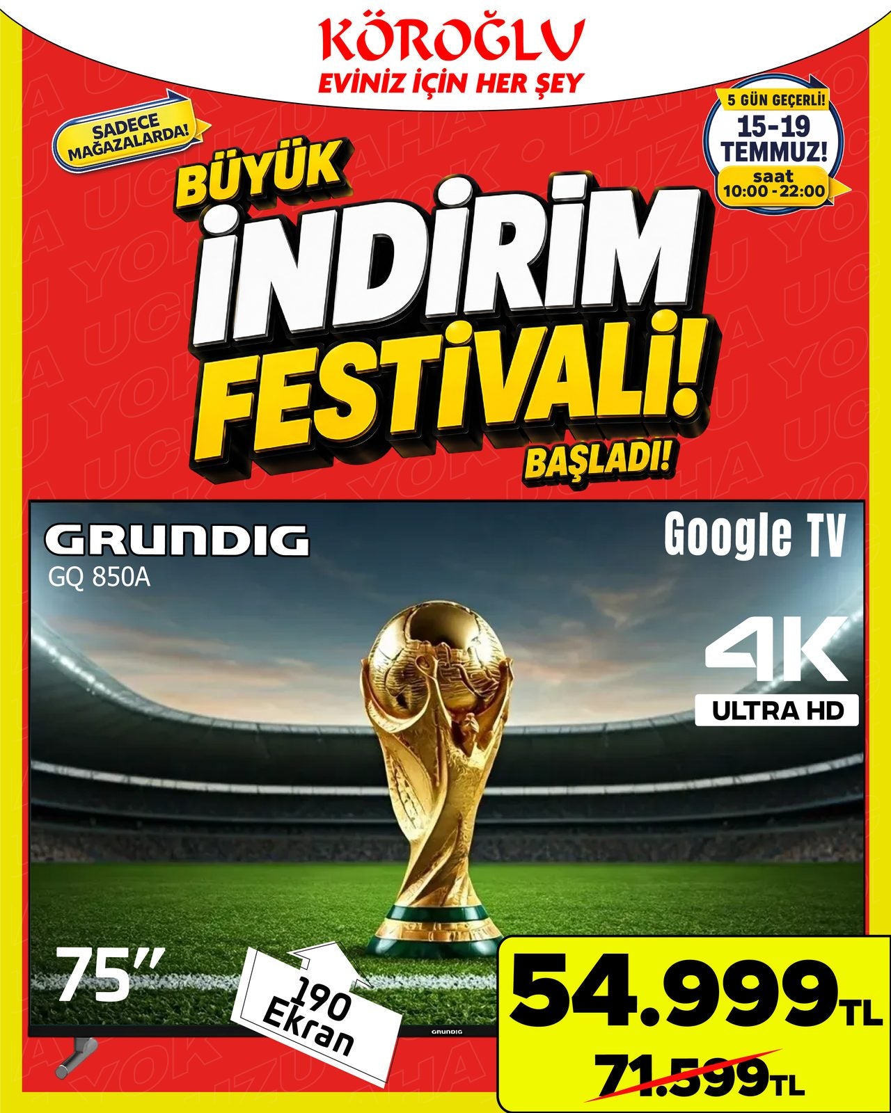 Grundig 75 İnç Google TV
