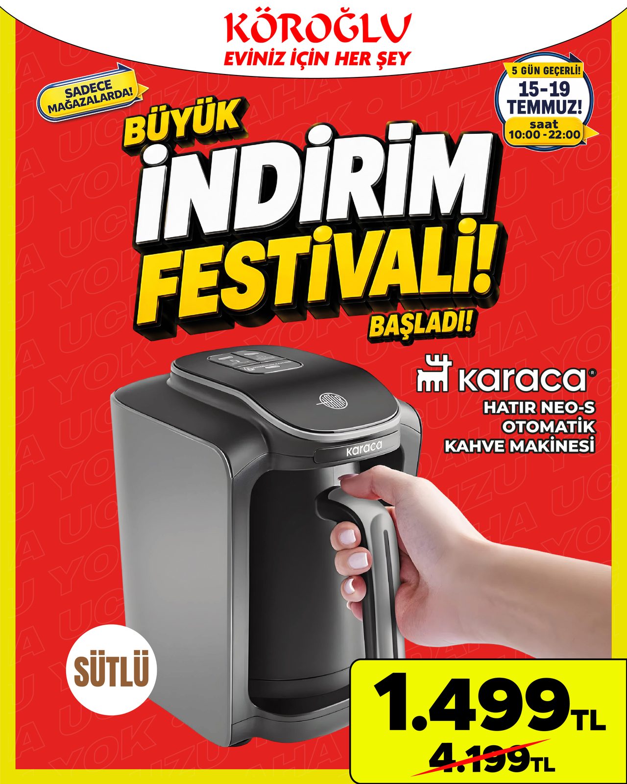 Karaca Hatır Hups Sütlü Türk Kahve Makinesi Main image