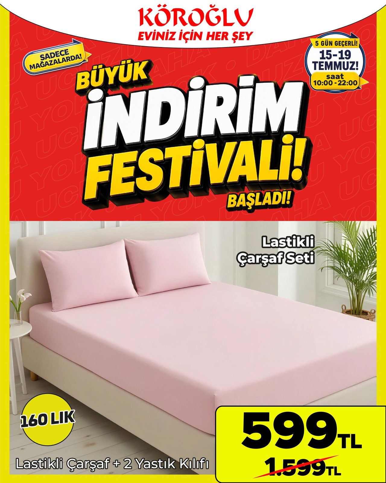 Lastikli Çarşaf Seti