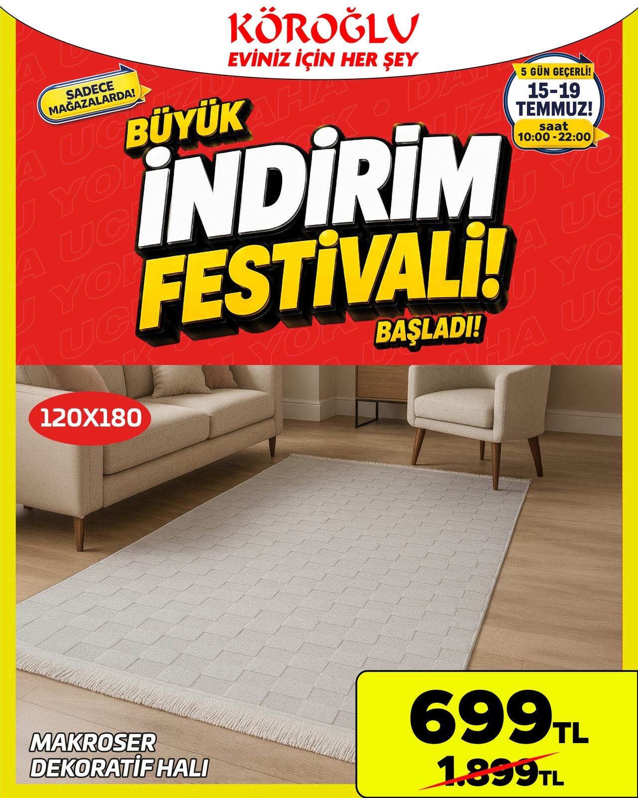 Makroser Dekoratif Halı