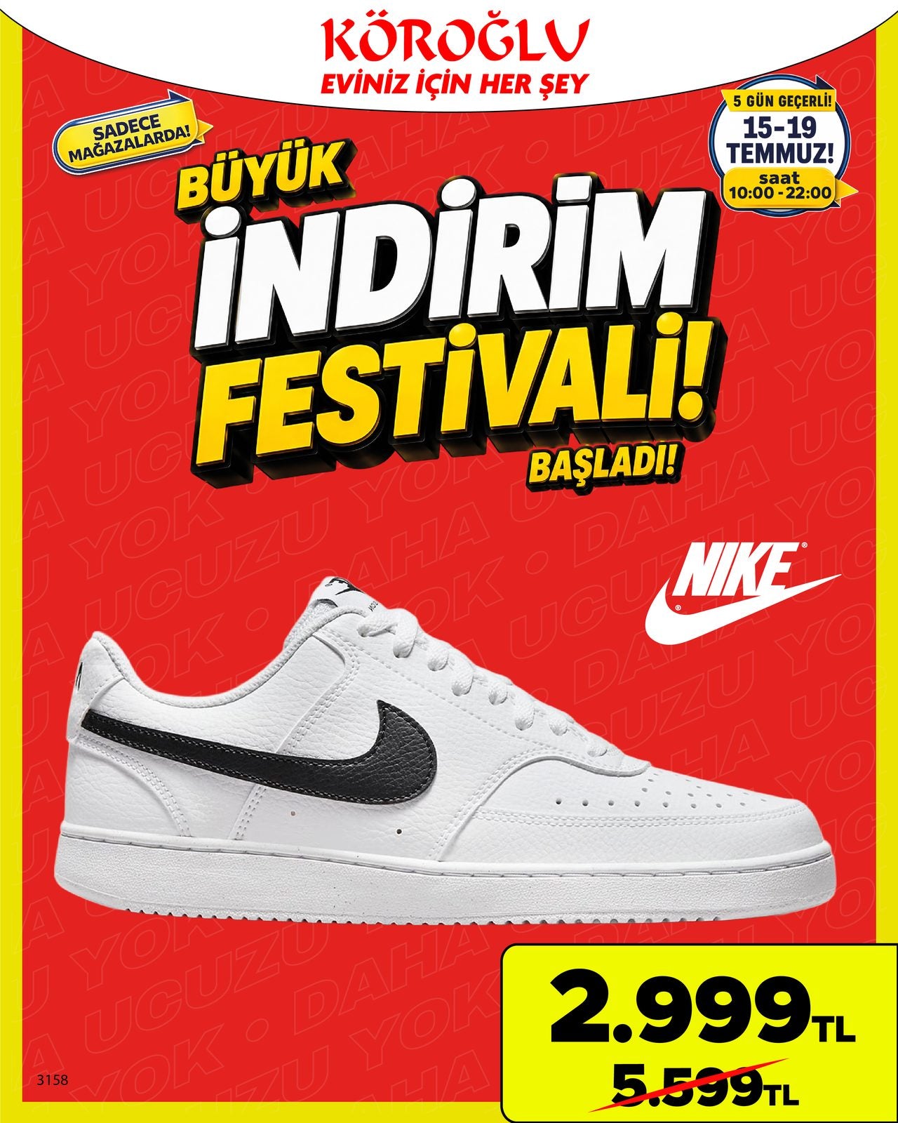 Nike Beyaz Spor Ayakkabı