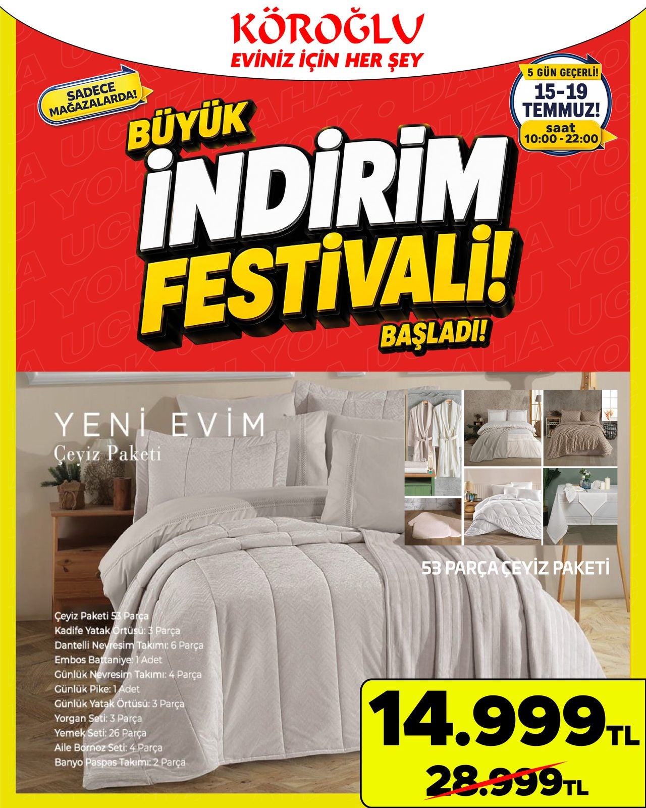 Yeni Evim 53 Parça Çeyiz Paketi Main image