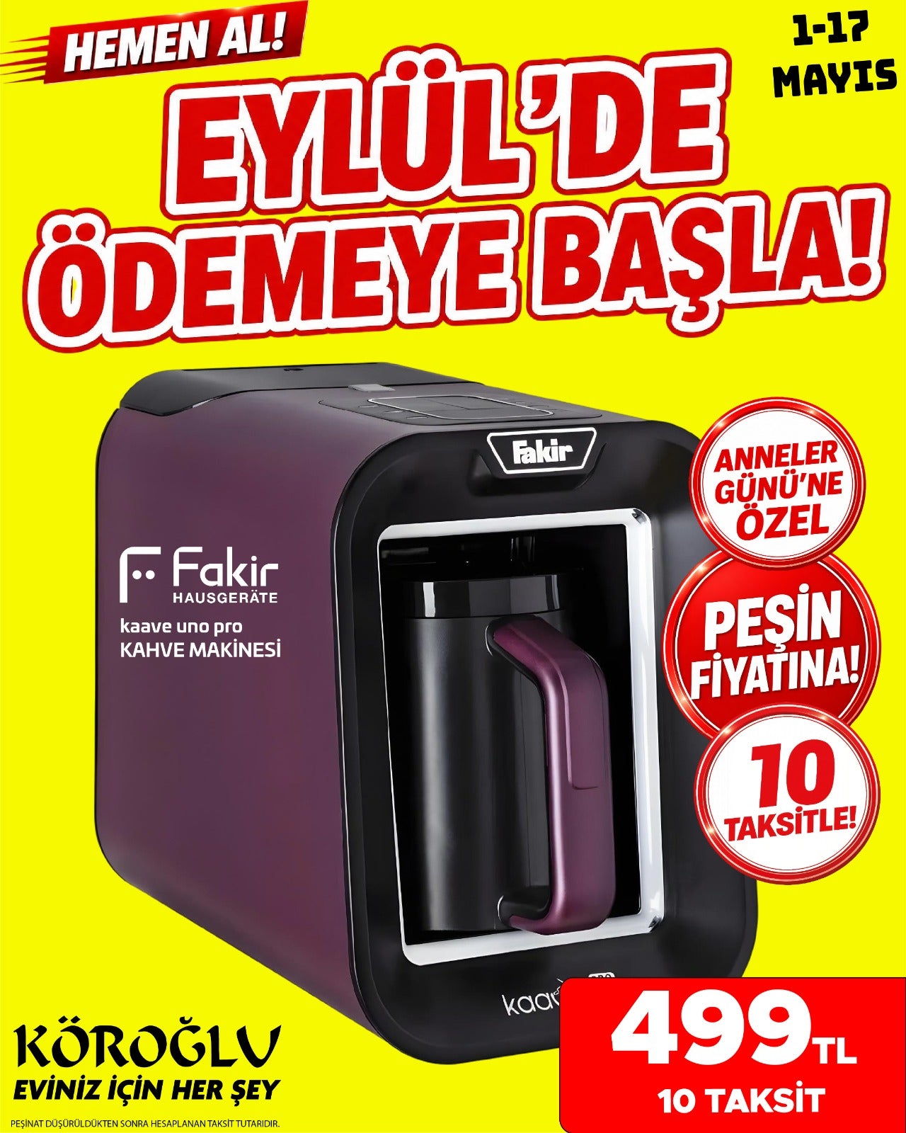 Fakir Kaave Uno Pro Kahve Makinesi Main image