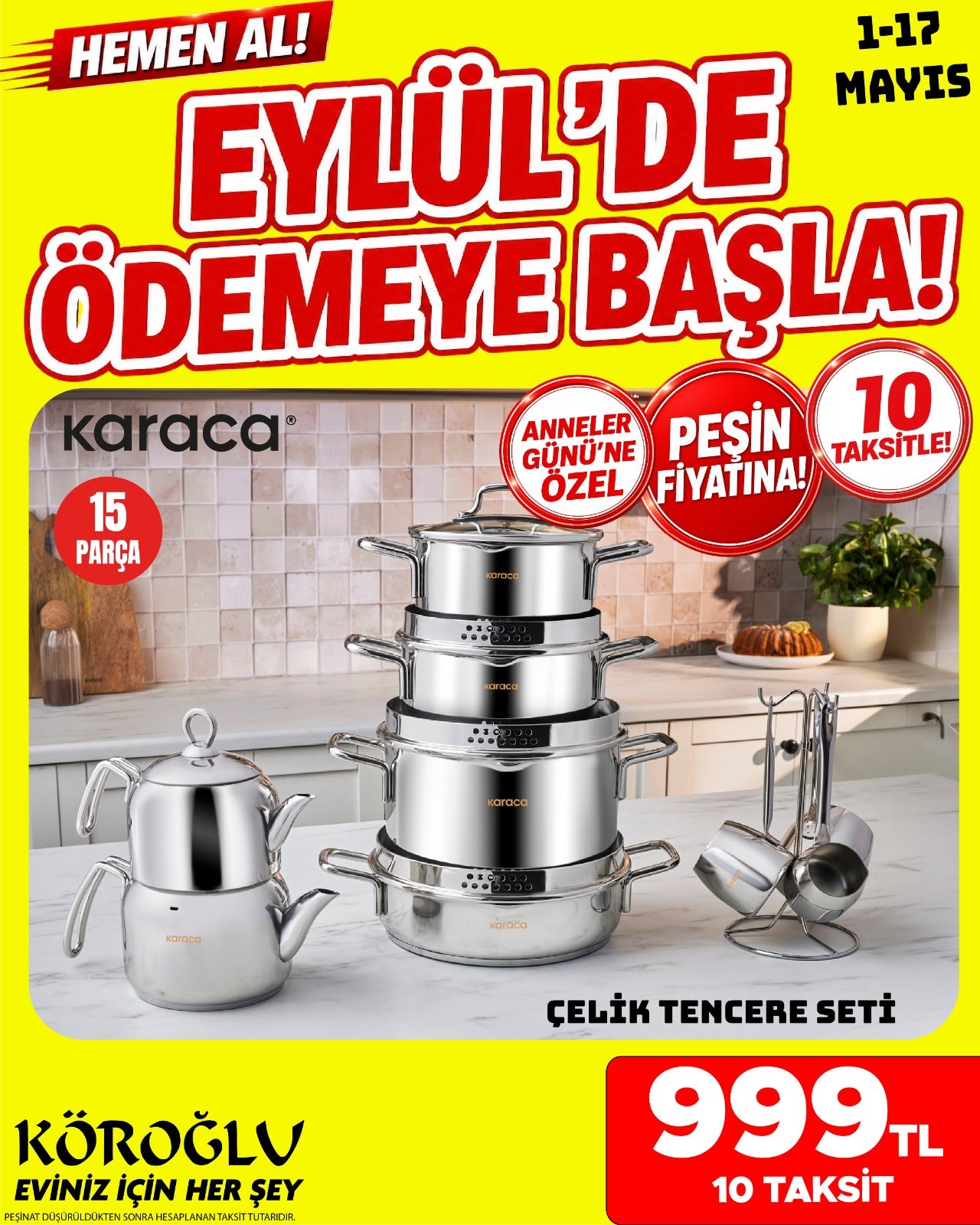 Karaca Çelik Tencere Seti Main image