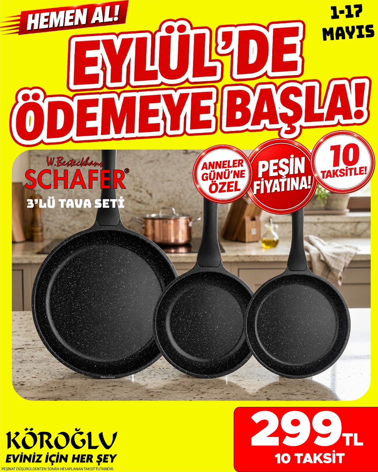 Schafer 3'lü Tava Seti Main image