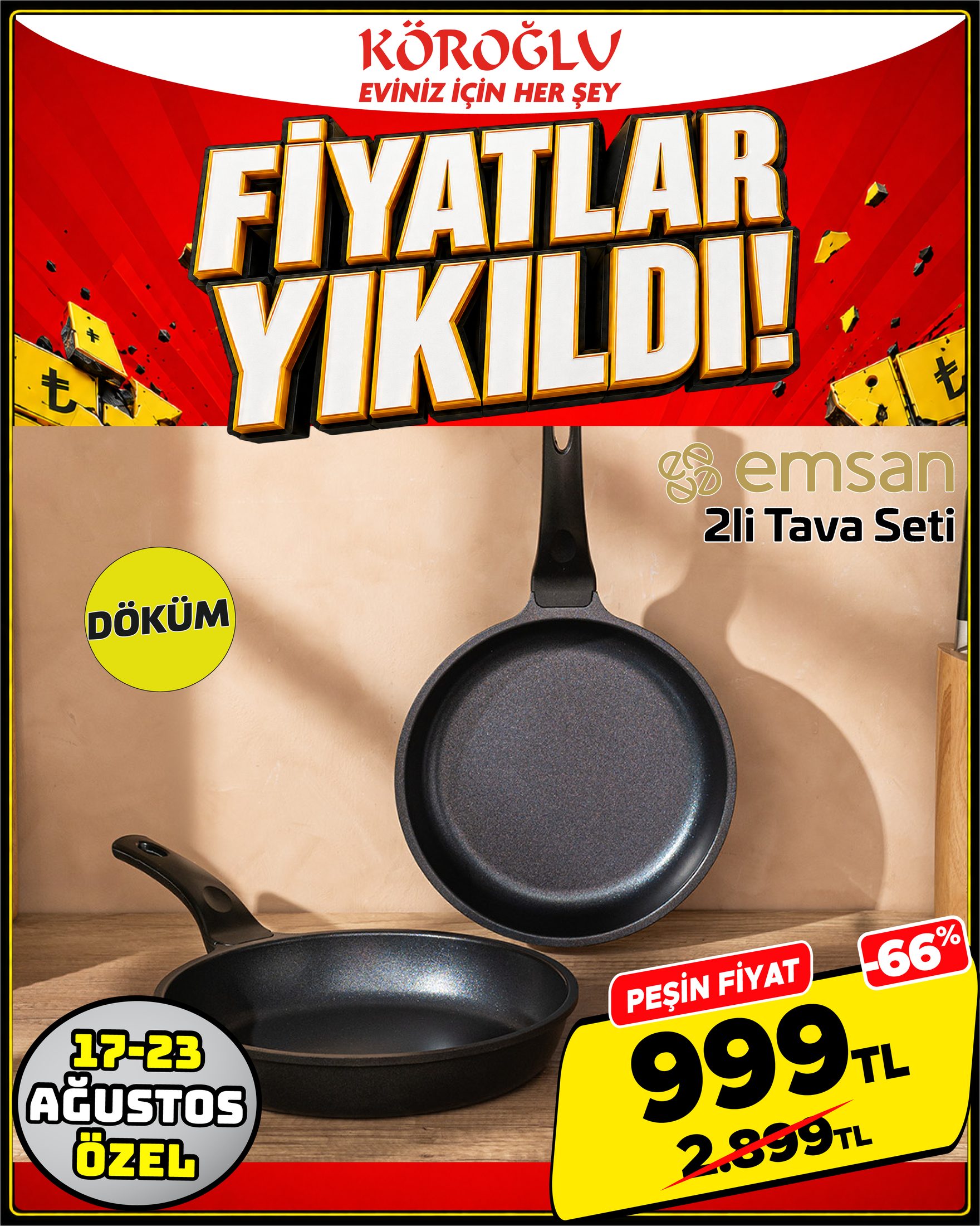 Emsan 2'li Tava Seti