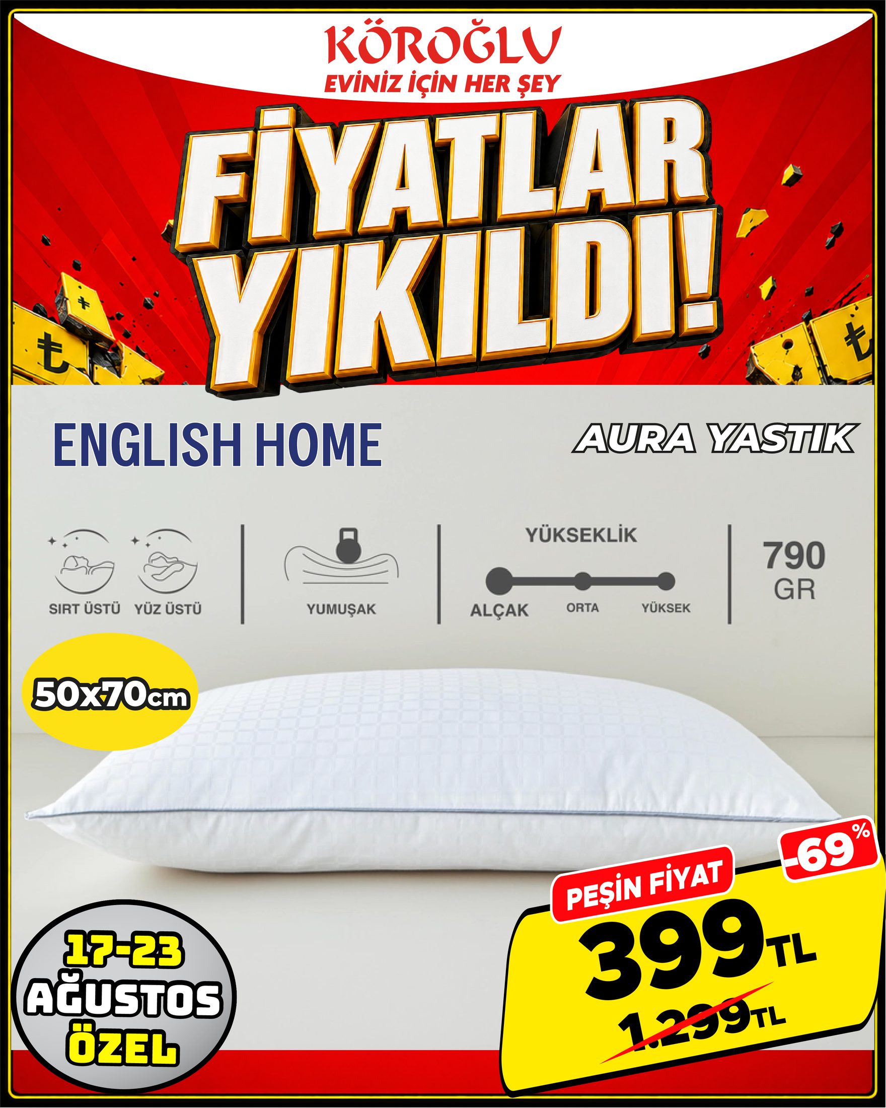 English Home Aura Yastık 50x70 Main image
