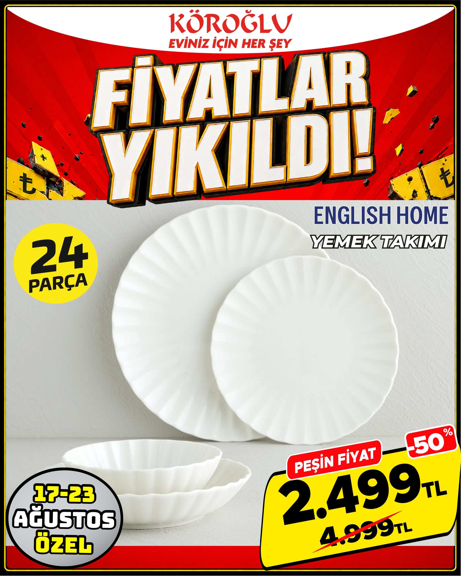 English Home Yemek Takımı 24 Parça