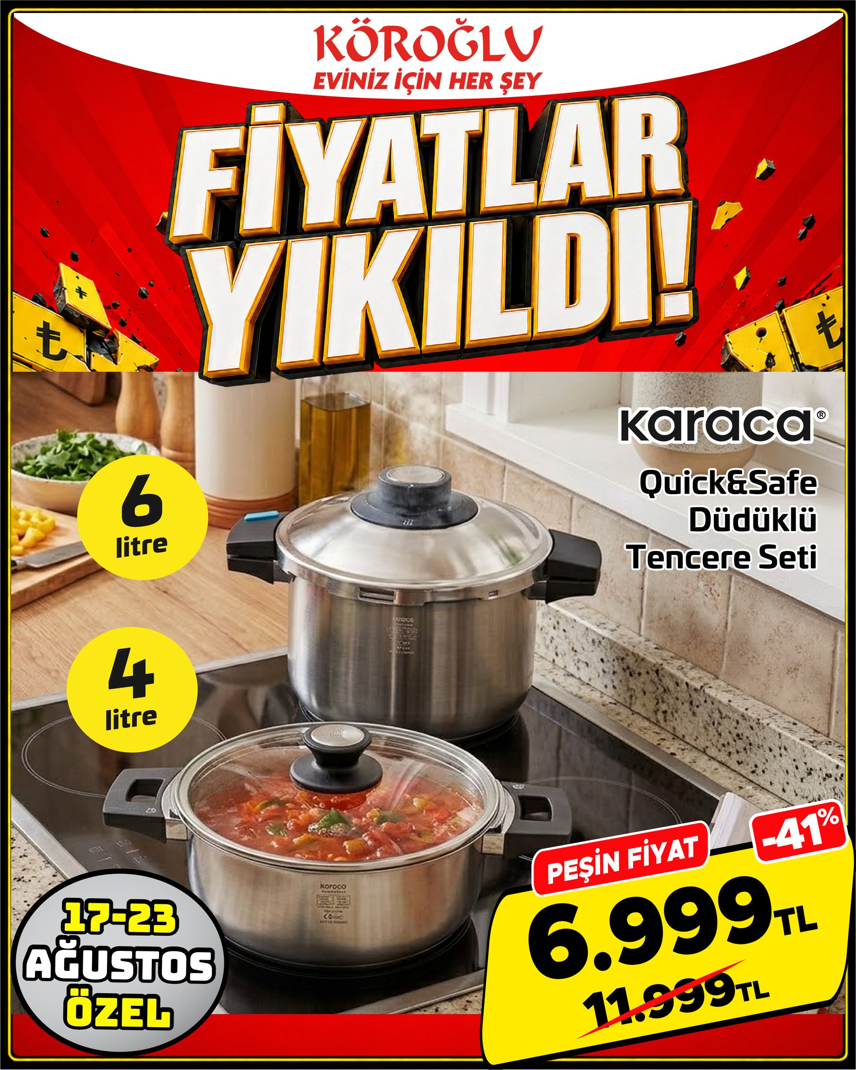 Karaca QuickSafe Düdüklü Tencere Seti