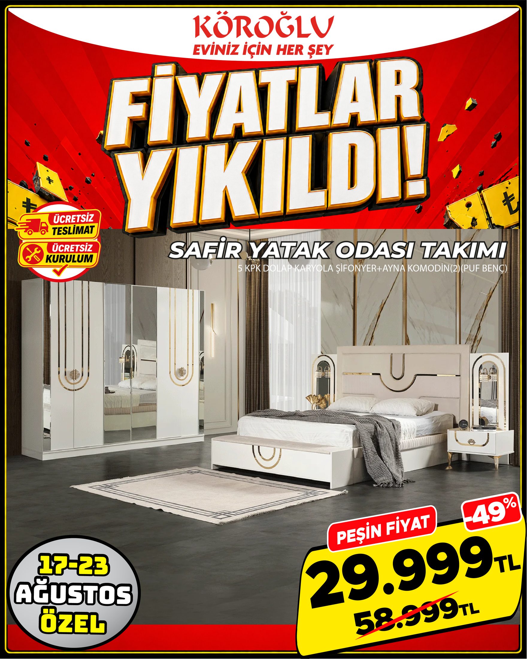 Safir Yatak Odası Takımı Main image
