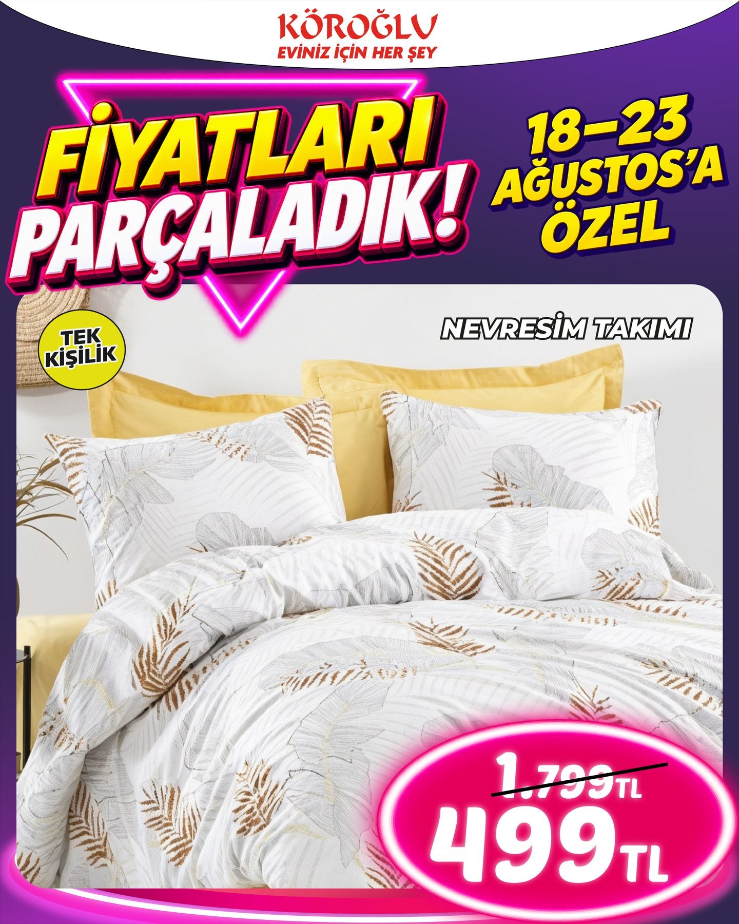 Nevresim Takımı Tek Kişilik Main image