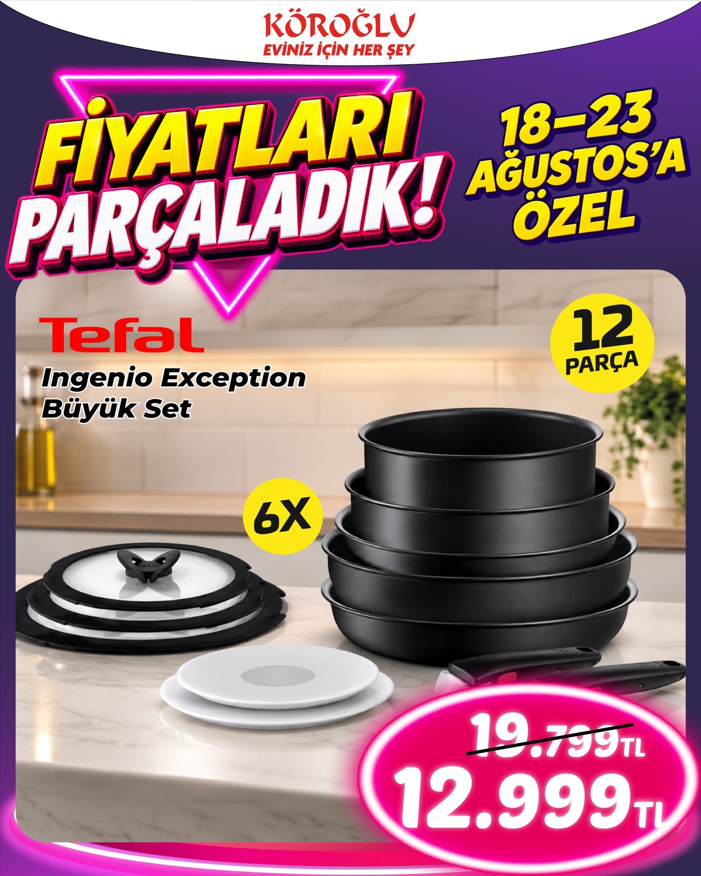 Tefal Ingenio Exception Büyük Set 12 Parça Main image