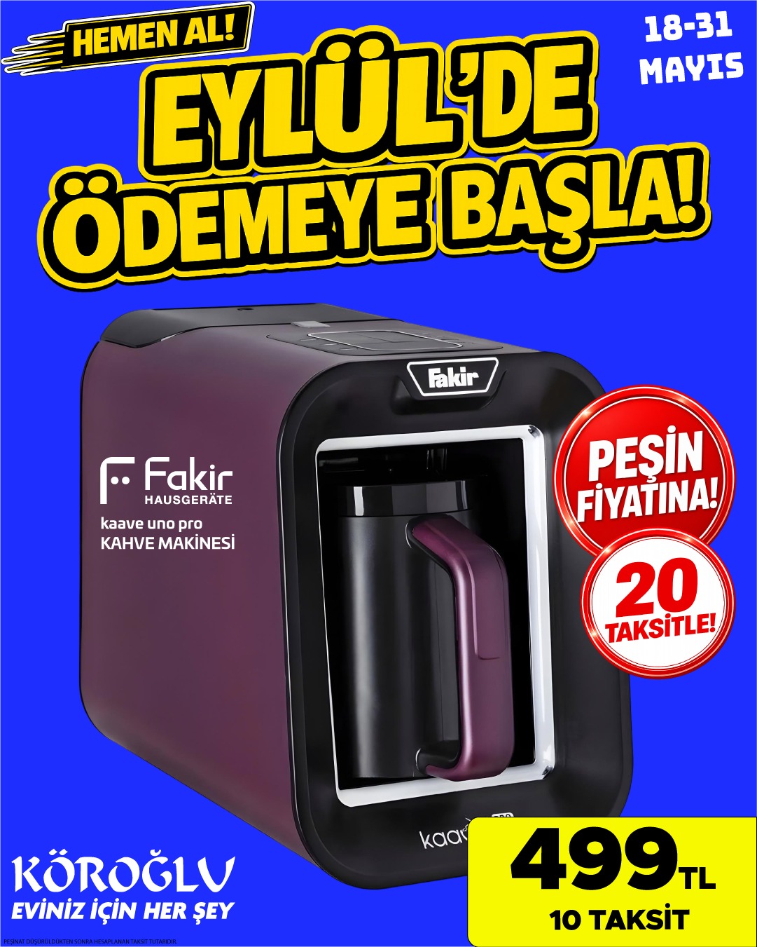 Fakir Kaave Uno Pro Kahve Makinesi Main image
