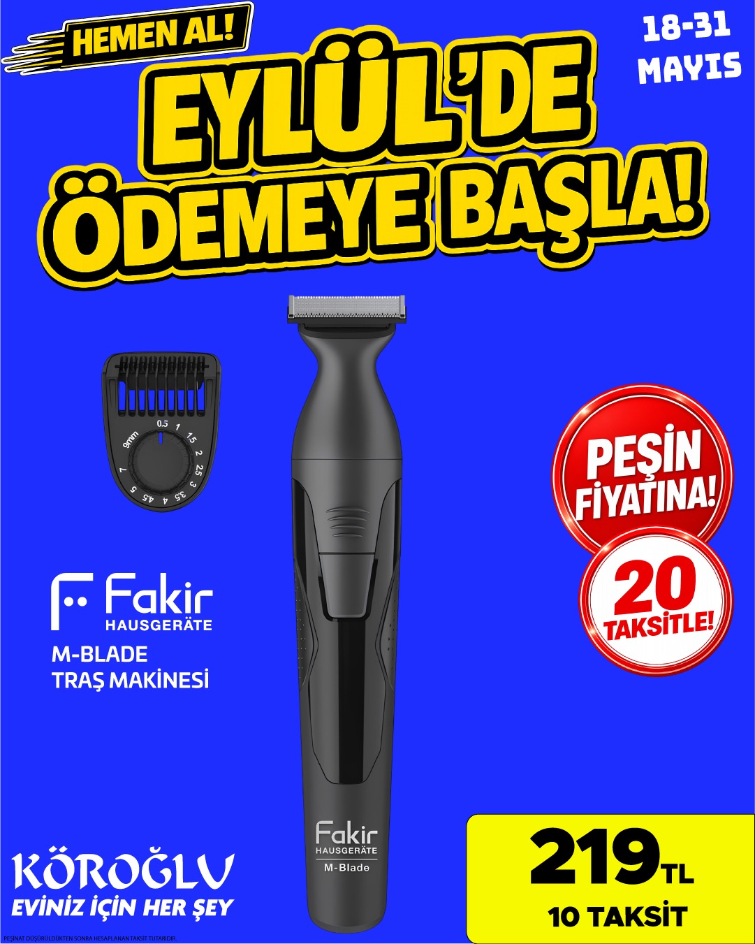 Fakir M-Blade Tıraş Makinesi Main image