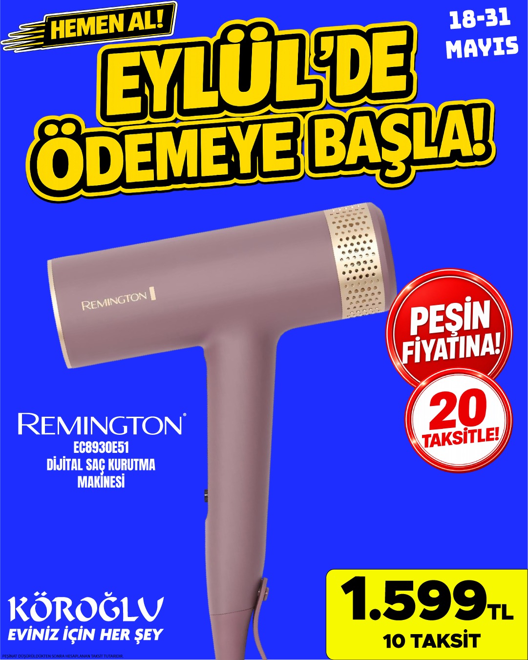 Remington Saç Kurutma Makinesi Main image