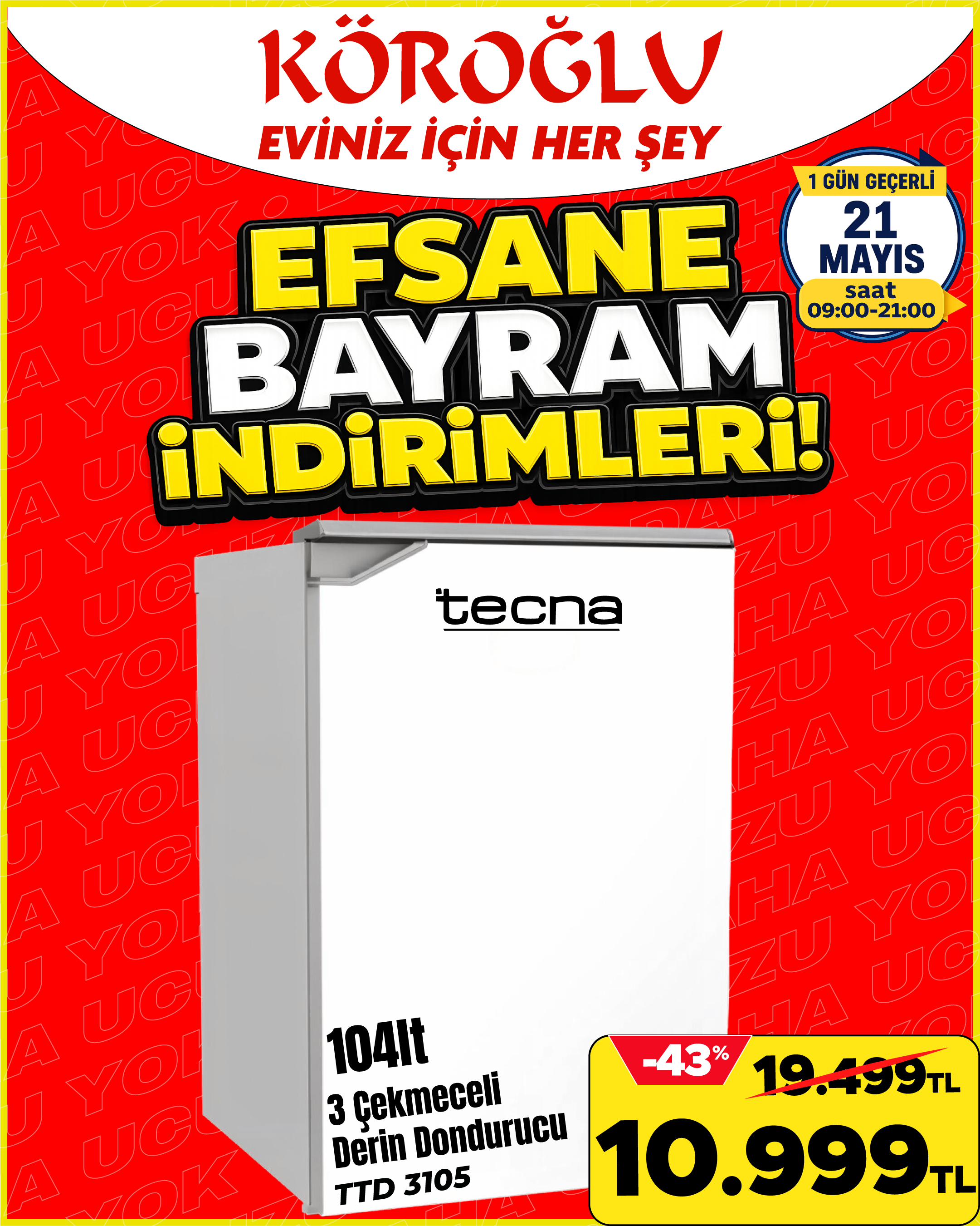 Tecna 3 Çekmeceli Derin Dondurucu Main image