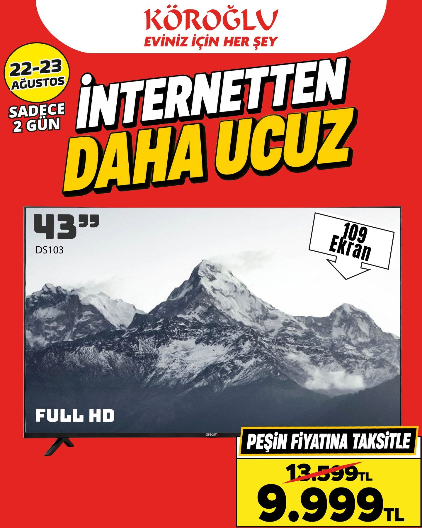 43 İnç Full HD TV