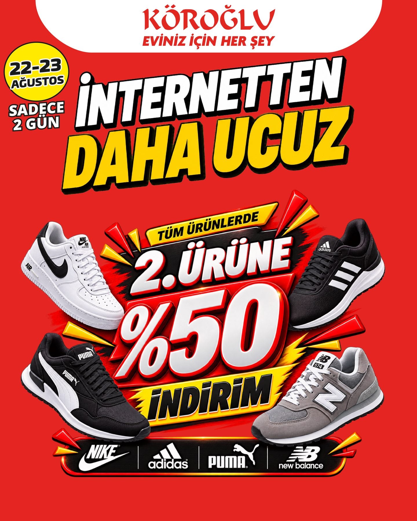 Giyimde İkinci Ürüne Yüzde 50 İndirim