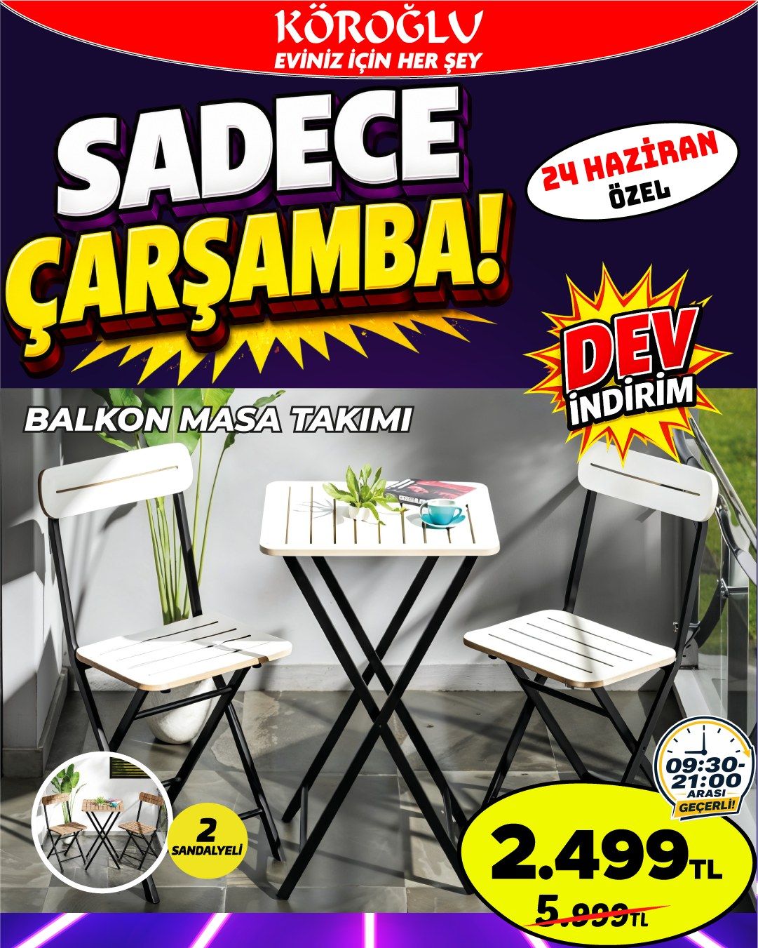 Balkon Masa Takımı