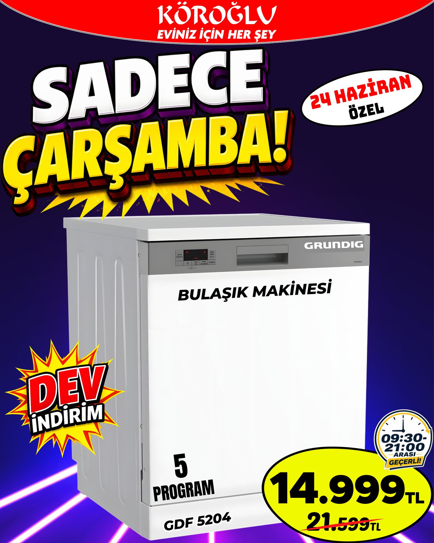 Grundig GDF 5204 Bulaşık Makinesi Main image