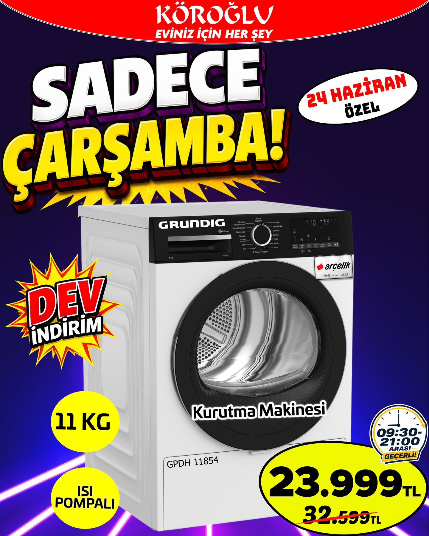Grundig Kurutma Makinesi Main image