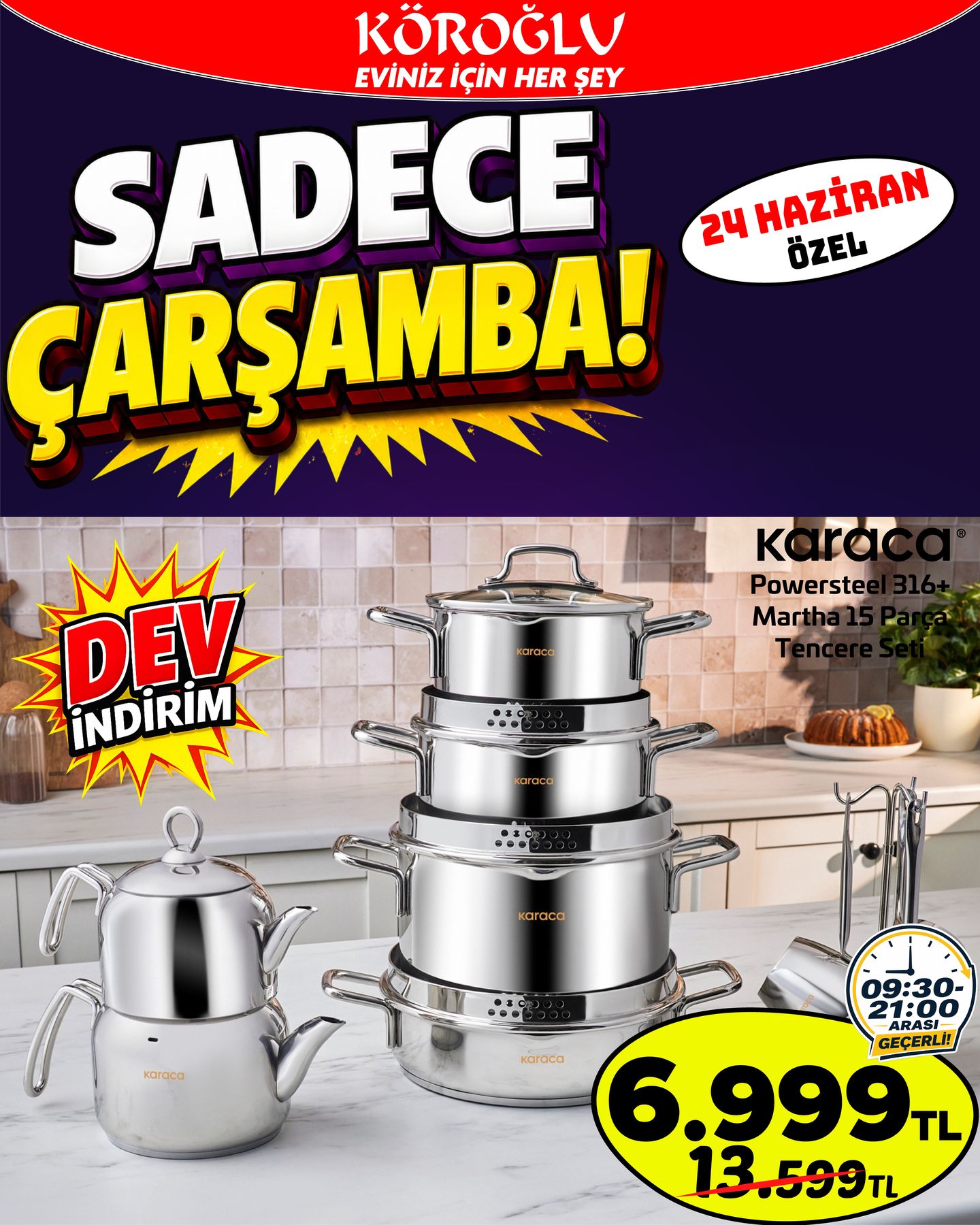 Karaca Çelik Tencere Seti
