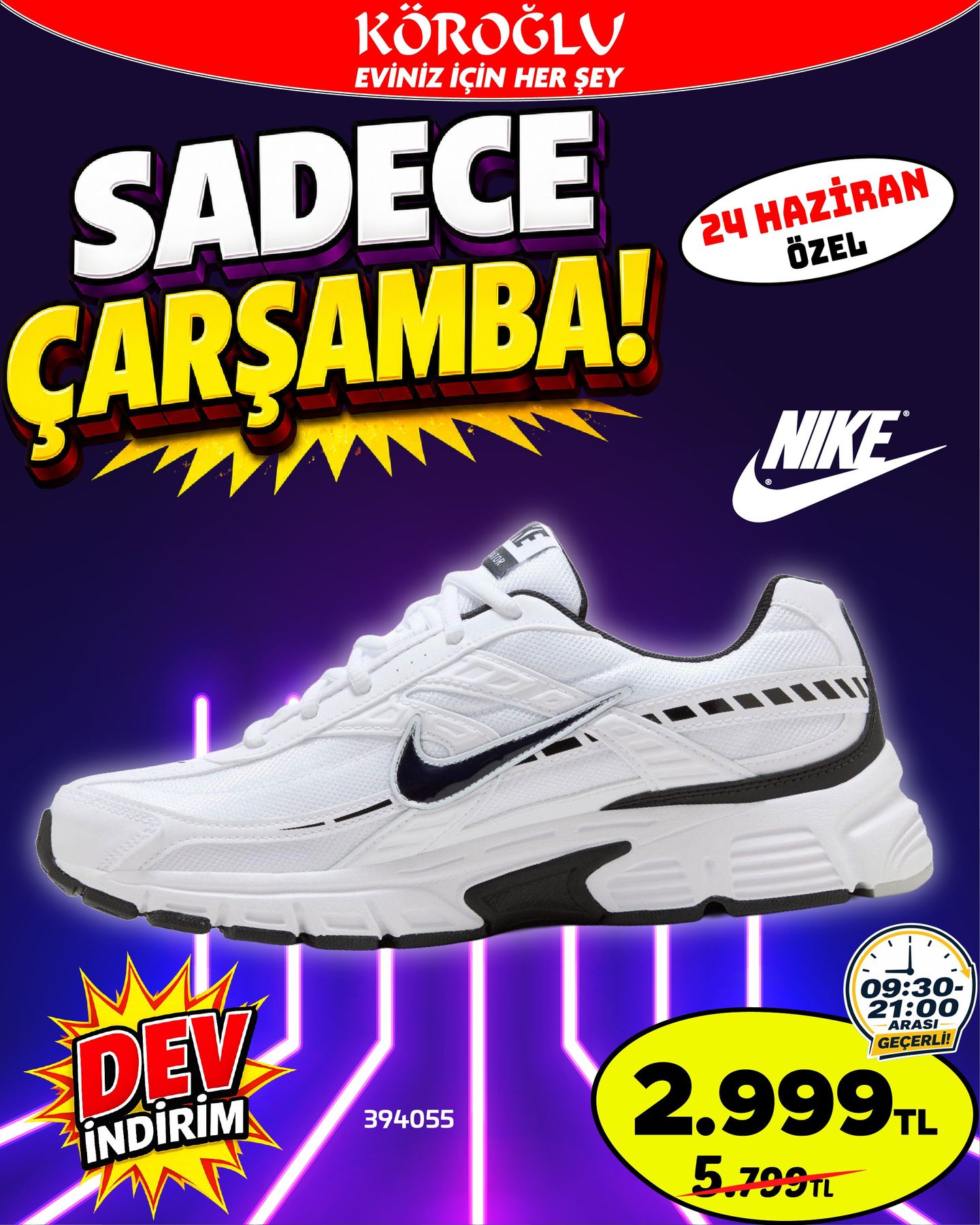 Nike Beyaz Spor Ayakkabı