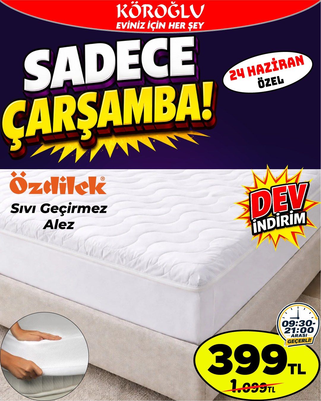 Özdilek Sıvı Geçirmez Alez
