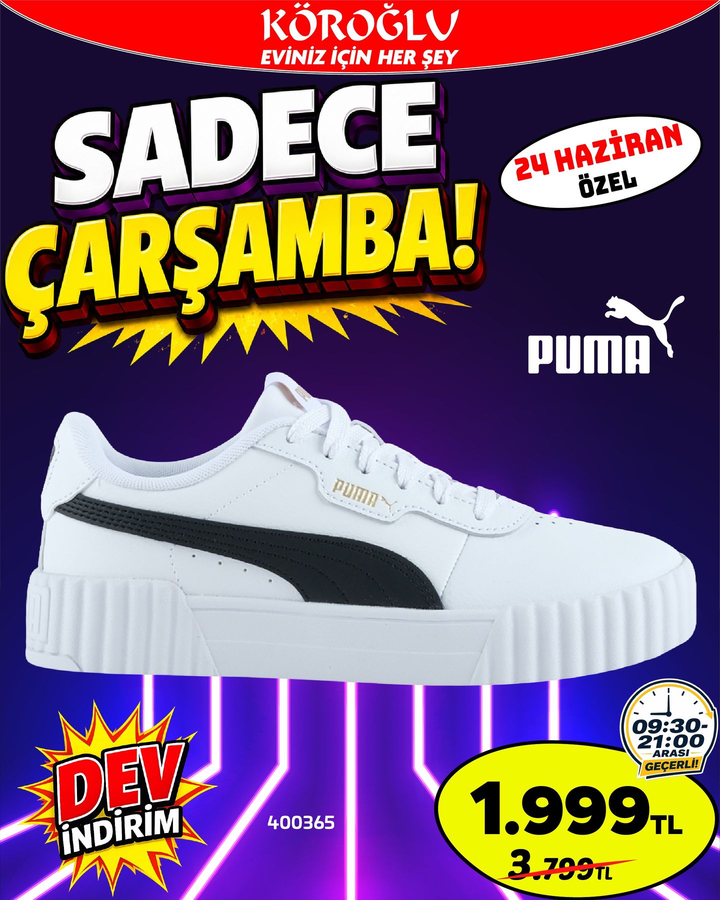 Puma Beyaz Spor Ayakkabı