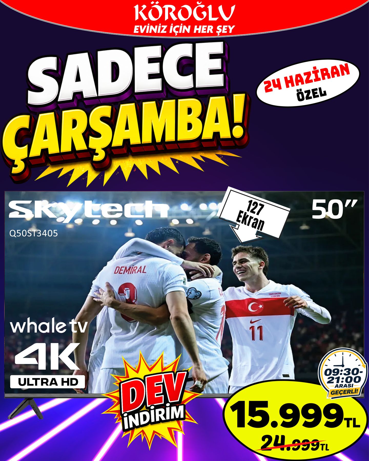 Skytech Q50ST3405 50 İnç 4K TV