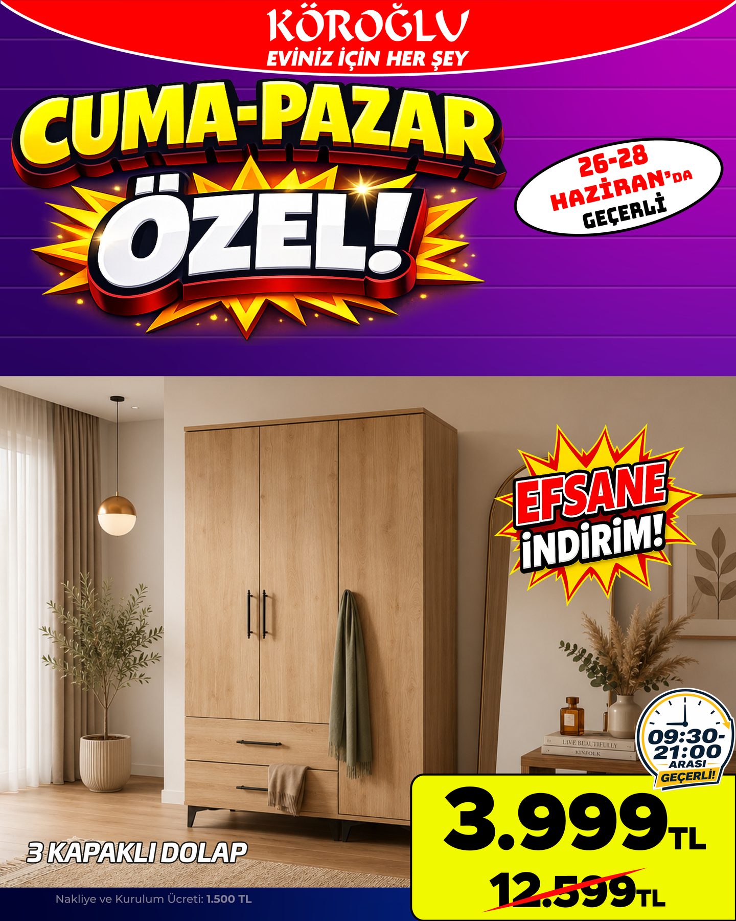 3 Kapılı Dolap Main image