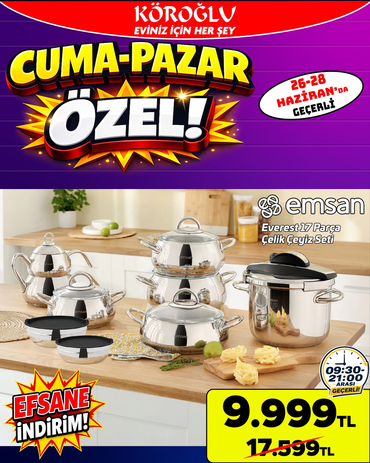 Emsan Fast Cooker Düdüklü Set Main image