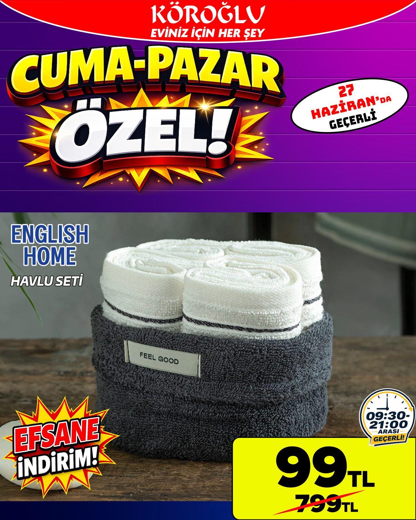 English Home Havlu Seti Main image