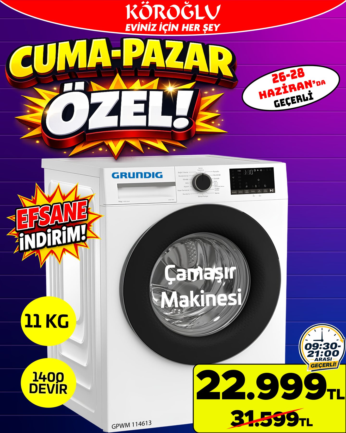 Grundig Çamaşır Makinesi