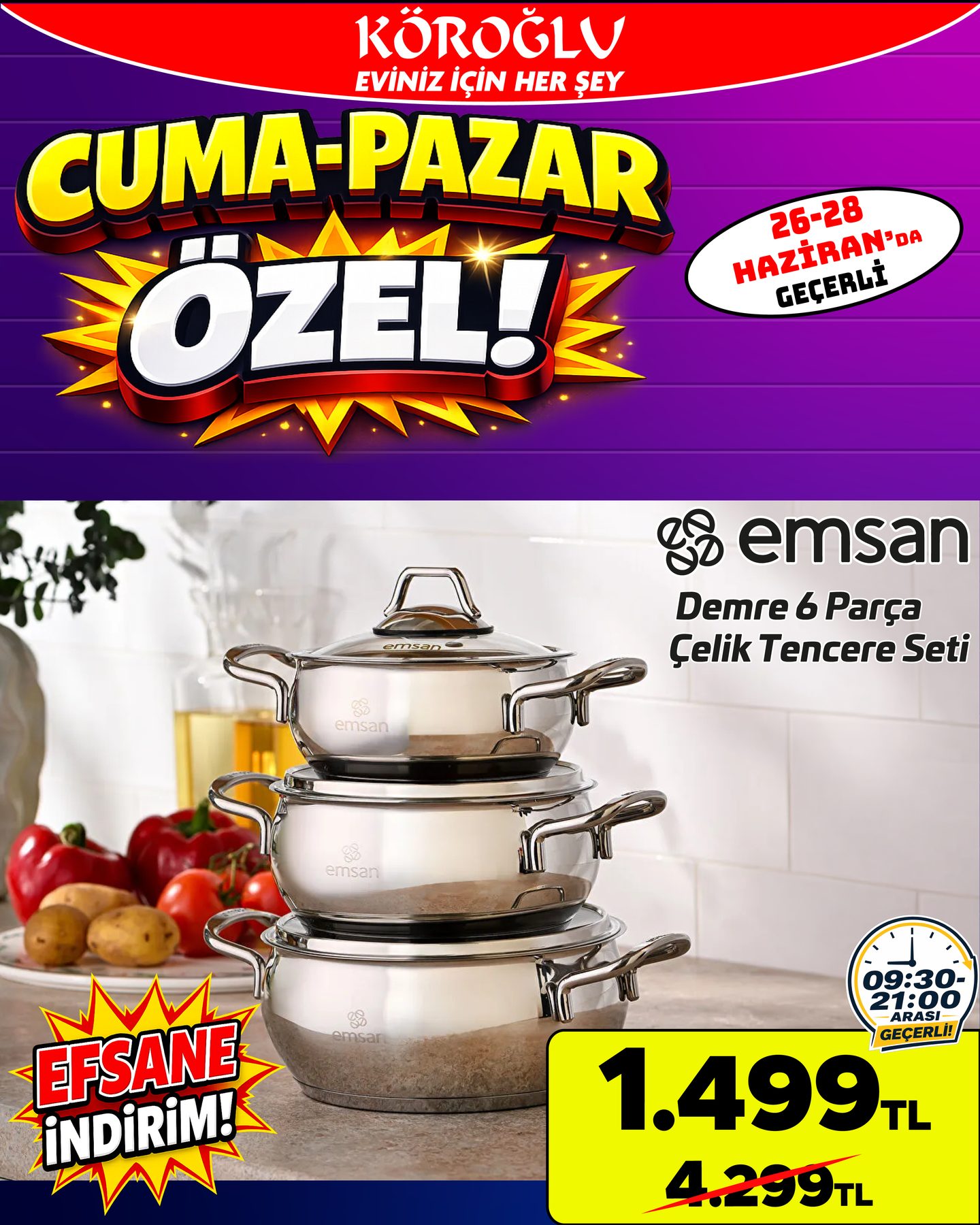 Güral 24 Parça Yemek Takımı Main image