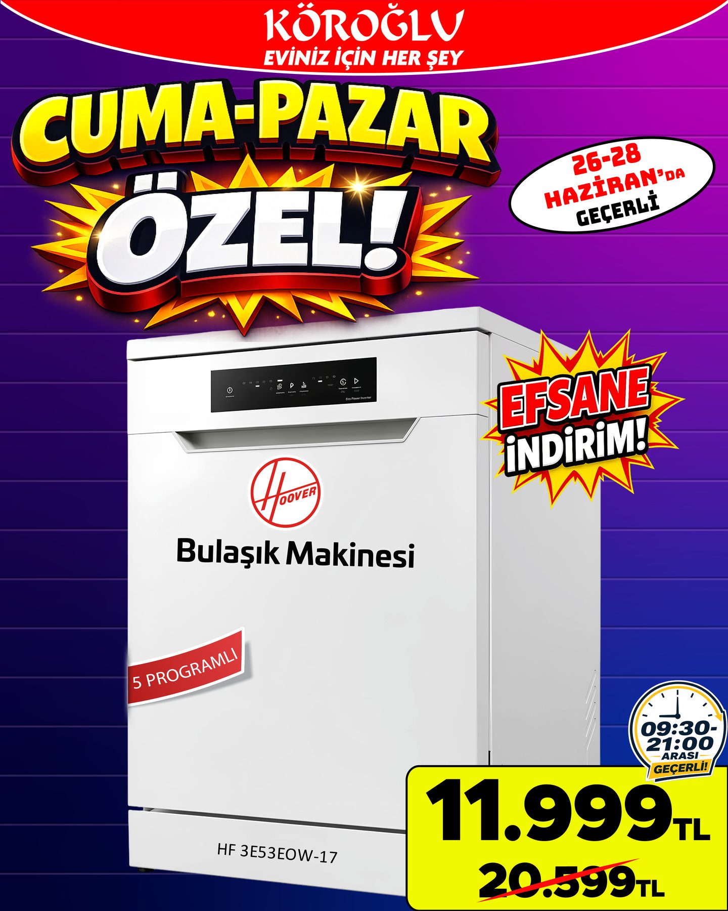 Hoover Bulaşık Makinesi Main image